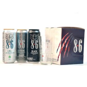 CERVEZA  8.6 ESTUCHE X 3 + VASO