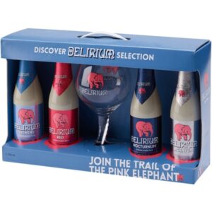 CERVEZA DELIRIUM TREMENS EST X 4 + VASO