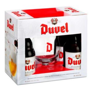 CERVEZA DUVEL ESTUCH X 4 + COPA