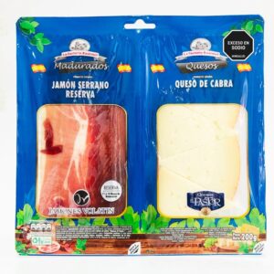 JAMON RESERVA + QUESO CABRA 200 GR